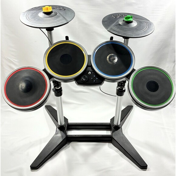Rock Band Harmonix Nintendo Wii Wireless Drum Set #NWDMS2 No Dongle Tested - Picture 1 of 16